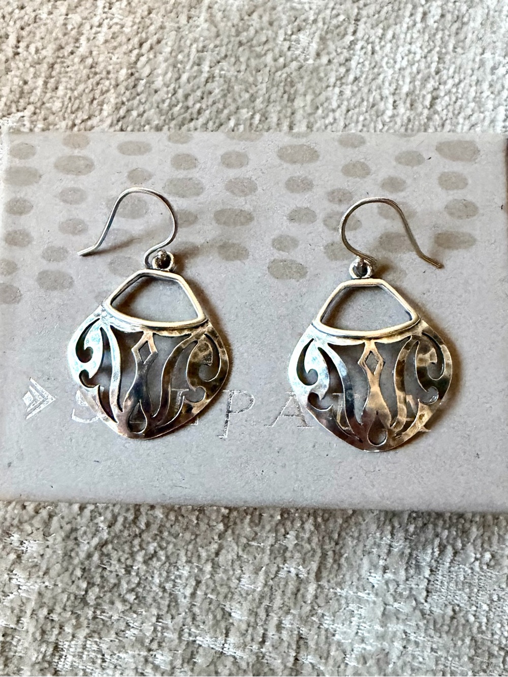 Silpada Parisian Bistro Cutout Earrings